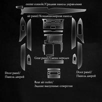 TPU for Lexus LX LX570 GX GX400 GX460 Transparent Protective Film Car Interior Sticker Central Control Gear Door Air Panel Left Steering Wheel