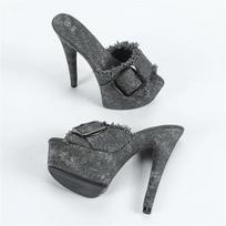 Eilyken Sexy Stiletto Heels Open Toe Platform Women Slippers Summer Designer Denim Buckle Party Slide Shoes Zapatillas De Mujer 34