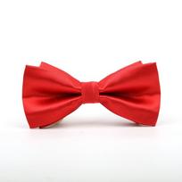 Klasikinė juoda satino peteliškė jaunikio palydovams Vestuvės Formalūs drabužiai Vyrams Moterims Glossy Red