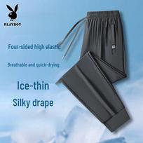 PLAYBOY Men's Ice Silk Casual Pants XL
