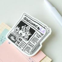 BT21 Miesto leidimo akrilinis segtuko magnetas LA