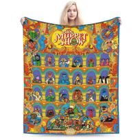 Red Dancing Elmo Pattern Sesame Street Wool Blankets  Novelty Throw Blankets for  Sofa Bedding Lounge 125*100cm Bedspread 75x100cm 30x40in