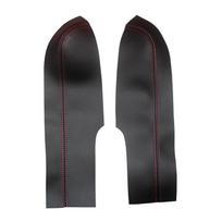 For Honda Civic 8th Gen Sedan 2006 2007 2008 2009 2010 2011 Car Door Handle Armrest Panel Microfiber Leather Cover Trim gray