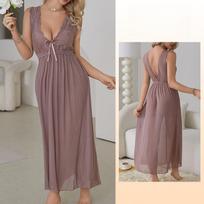 Sexy Sheer Fairy Nightgown Set Pure Desire Long Hot Sweet Women's Loungewear 419 Dreamy Seductive Sleepwear Perfect for Fantasy-Inspired Evenings S
