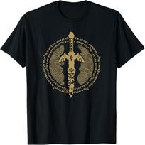 The Legend of Zelda Tears Of The Kingdom Master Sword Logo T-Shirt S juoda