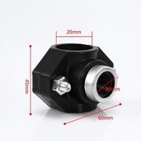 20/25/32MM PE Pipe Water Splitter 1PC 1/2'' Female Thread Pipe Clamp Connector for Outdoor Patio Lawn Watering Use A1