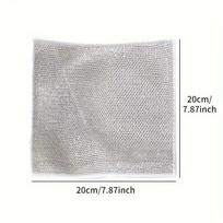 Non-Scratch Wire Dishcloth, Multipurpose Wire Dishwashing Rags for Wet and Dry, Reusable, Wire Cleaning Cloth Wire Dish Towels Sinks, Pots, Pans 1PC