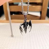 European and American Men's Necklace Retro Fallen Angel Pendant Ornament 2026 60CM