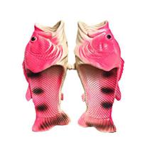 Dizainerio paplūdimio žuvies šlepetės moteriškos lauko juokingi šlepetės gyvūno formos šlepetės moteriškos vasarinės trintuvės naujovės sandalai unisex šlepetė 36-37(inner 22.5cm brown