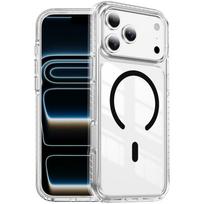 The new crystal shield magnetic ring is suitable for iphone17ProMax high skin transparency mobile phone case, anti-drop Apple 17 protective case. iPhone17 juoda
