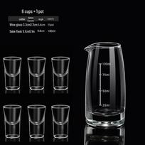 Glass Wine and Spirit Decanter Set