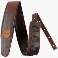 Basso Classic Leather CLA09 Guitar Strap Classic Leather Series (Soft Brown) - ruda