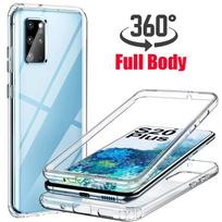 360 viso korpuso dėklas, skirtas Samsung Galaxy S23 FE S24 Ultra dvipusis silikoninis dangtelis, skirtas Samsung Galaxy S20 S21 FE S22 Plus itin atspari smūgiams apsauga For Samsung S20 Plus gryna