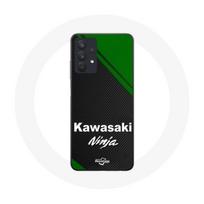 Dėklas - Kawasaki - Galaxy A32 5G - Minkštas - Baltas - Kawasaki Ninja raštas