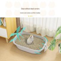 Extra-Large Odor-Proof Enclosed Cat Litter Box with Drawer & Splash Guard Default