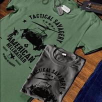 Military helicopter t-shirt infantry machine gunner Military Combat Veteran tee 3XL