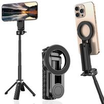 4-in-1 Multifunctional Magnetic mini Selfie Stick Wireless Bluetooth Control with 360° Rotation for Selfies Video Record juoda