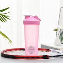 600 ml nešiojamas baltymų miltelių purtyklės butelis, nepralaidus vandens butelis sporto salės fitneso treniruotėms, sportinis purtyklės maišymo puodelis su svarstyklėmis rožinė