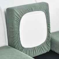 Vienos spalvos Storas Elastingas Sofos Užvalkalas Svetainės Apsauga Vaikams Neslystantis Sofos Užvalkalas Sėdynės Pagalvėlė Plaunamas Nuimamas 1 vnt. S1-40-60X40-60cm white