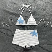 European and American Sexy Stars Beach Vacation Split Boxers Swimsuit Bikini 2026 S