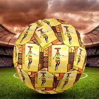 African Woman Indoor Soccer Ball Size 5 Colorful All Ages Machine Stitched PVC Competition Ready Durable High-Bounce
