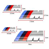 CQY1 ABS 3D Automobilio Sparno Šoninis Emblema Galinės Bagažinės Ženklelis M Logotipo Lipdukas BMW M M3 M5 M6 X3 E46 E90 F30 G20 E36 E34 X6 G20 Priedai 4.5x1.5cm