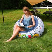 1PC Thickened Inflatable Lazy Sofa Lounge Chair – Perfect for Outdoor Courtyards & Indoor Leisure mėlyna