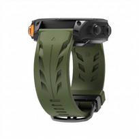 22mm 26mm QuickFit Silicone Sport Band for Garmin Fenix 8 Pro 47mm 51mm E 7 7X 6 6X/Quatix/Tactix/D2 Mach 2 Pro/Epix Watch Strap QuickFit 26mm armijos žalia spalva