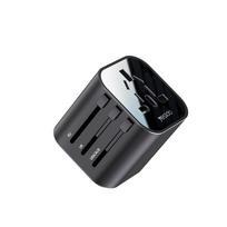 Yesido Uniwersalny Adapter Mc09 Uk/Eu/Us /Au Max 8A, Black / Czarny juoda