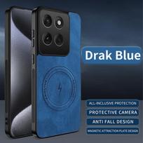 For Motorola Edge 60 Fusion / Pro / 60 60s New Magnetic Matte PU Leather Camera Lens Protector Back Case Wireless Charging Cover Opp Bag&For Motorola Edge 60 Fusion 5G 6.67" mėlyna