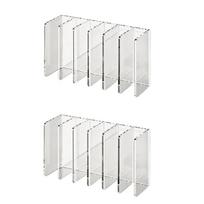 2PCS Large Capacity Eye Shadow Plate Storage Box Transparent Ointment Storage Box  Bedroom skaidri