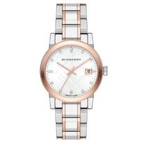 Burberry BU9127 Silver Dial Two-tone Ladies Watch sidabras
