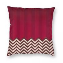 Twin Peaks Red Room Square Pillowcase Polyester Linen Velvet Pattern Zip Decor Throw Pillow Case Home Cushion Cover 45x45 12x12Inch