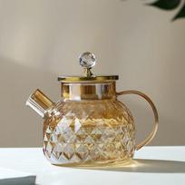 Chaxun Amber Glass Cold Water Pitcher