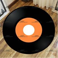 Apvalus senas disko raštas kilimas senas įrašų grotuvas Diskų kilimėliai vidaus namų dekoro kilimėliai sėdynės sofos kilimėliai 60cm x 60cm