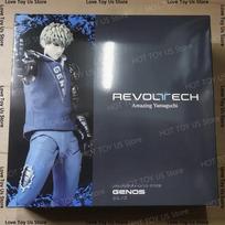 KAIYODO Revoltech Amazing Yamaguchi One Punch Man Action Figures: Saitama and Genos Movable PVC Model Statue Anime Toy Collection gray