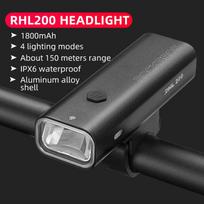 ROCKBROS Bike Light 200/400/600/800LM Type-C Charging Bike Light Front Lamp Headlight Aluminum IPX6 Waterproof Cycling Accessory