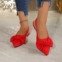 2025  Women's Summer New Sexy Pointed Designer High Heels Elegant Dress Party Bow Comfortable Shallow Sandals 35