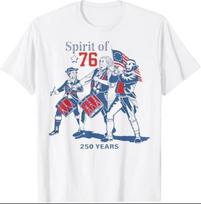 Spirit of 76 Vintage 4th of July T-Shirt S