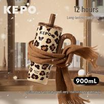 KEPO 900ML Ceramic Lined Insulated Straw Tumbler