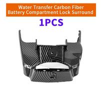 For SurRon Light Bee X/S Segway X260X160 Water Transfer Carbon Fiber Battery Compartment Lock Surround Motorcycle Accessories 1PCS Battery Compart