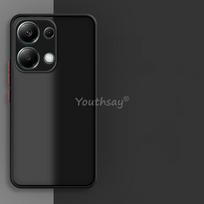 For Xiaomi Redmi Note 13 Pro Case Silicone Translucent Matte Rubber Protect Case Redmi Note 13 Pro Case Redmi Note 13 Pro Cover Redmi Note 13 Pro 4G juoda