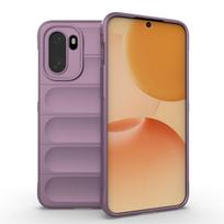 For Oneplus 15R Case Silicone Liquid Shockproof Case Oneplus 15R Cover TPU Bumper Rubber Protector Cover Oneplus 15 R Case OnePlus 15 violetinė
