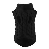 Warm Knitted Sphynx Cat Sweater Winter Pet Clothes for Cats mascotas Clothing Katten Kedi Kitten Puppy Pullovers ropa para gatos (Black,XS-suit 0.6-1.5kg) juoda