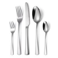 Black Silverware Set Stainless Steel Flatware Western Tableware Mirror Cutlery Knife Fork Spoon Dinnerware Kitchen Utensils