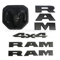 5 vnt. RAM priekinės grotelės, šoninės ir galinės bagažinės modifikuotų ženklelių rinkinys Dodge RAM pikapui
