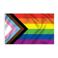 High Quality Durable 100% Polyester Rainbow Bunting Flag Gay Pride Flag Rainbow Flag (as the picture,3*5FT)