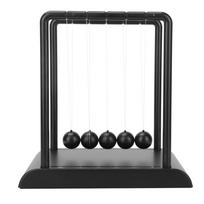 Steel Construction Pendulum Balance Balls Black Swinging Pendulum Ball  Office Decor