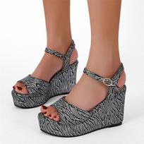 Fashion 2024 Woman Summer Sexy Wedge Sandals Platform Ladies High Heels Fashion Open Toe Casual Female Footwear 36