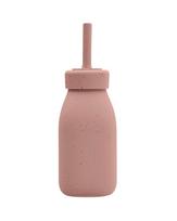 Buteliukas su šiaudeliu Kikkaboo Platinum Silicone Blush, 18+ mėn., 200 ml